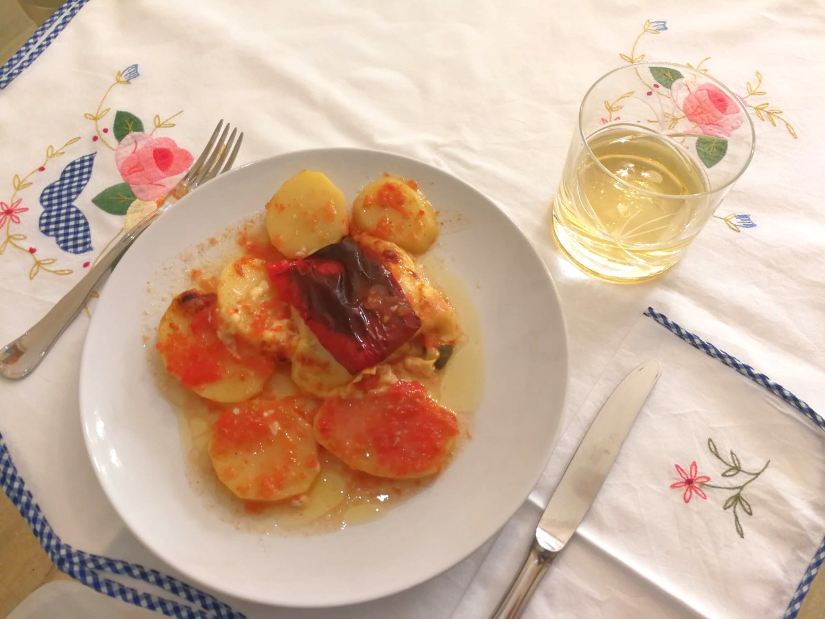 Bacalao a la sidra.